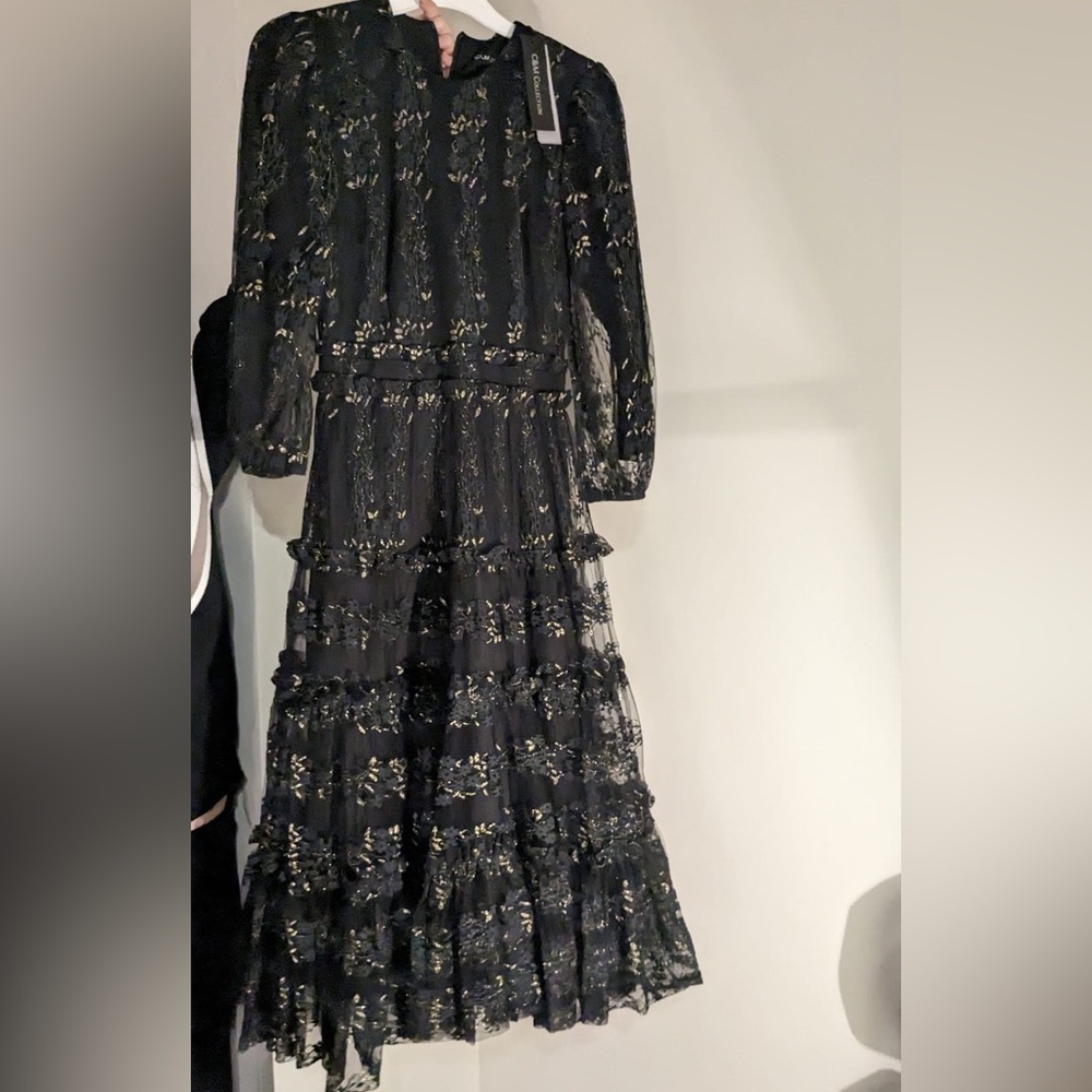 BNWT Black and gold C&M gorgeous dress